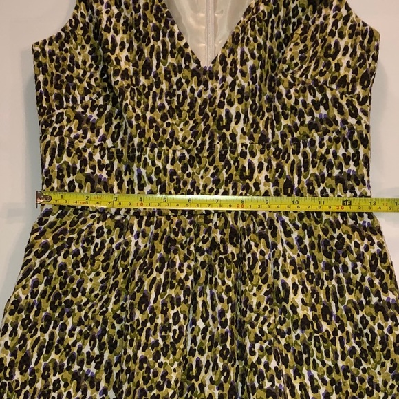 JCrew V-neck Dress - Watercolor Print - Picture 8 of 10